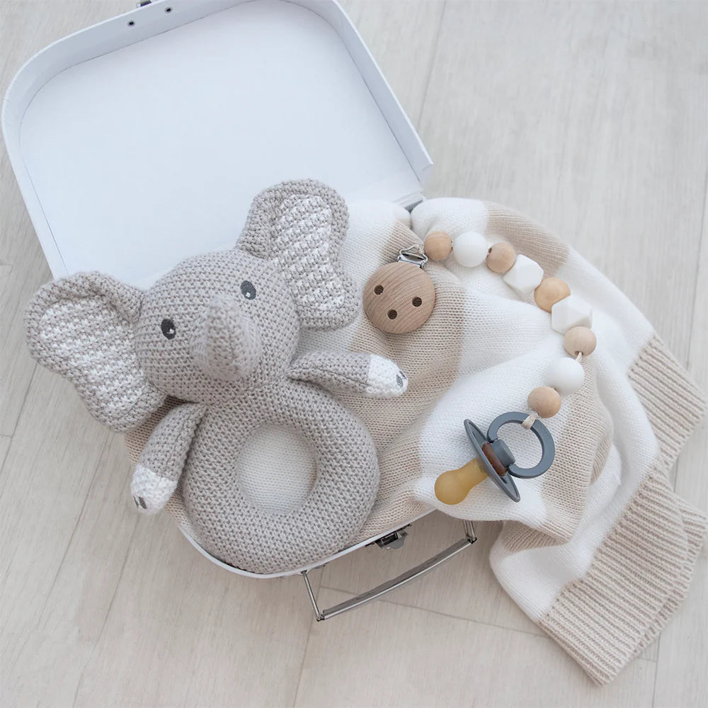 Living Textiles - Mason Elephant Rattle