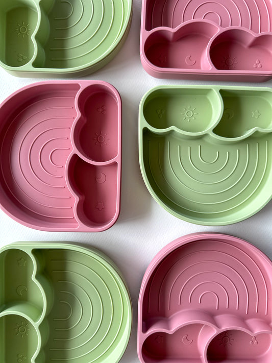 Rainbow Plate with Lid