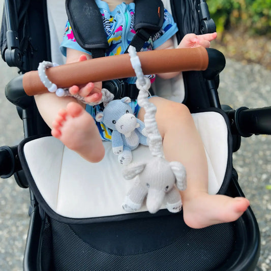 2pk Stroller Toys - Elephant & Hippo